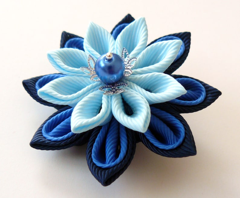Men's Flower Lapel Pin. Kanzashi Fabric Flower Brooch . Etsy