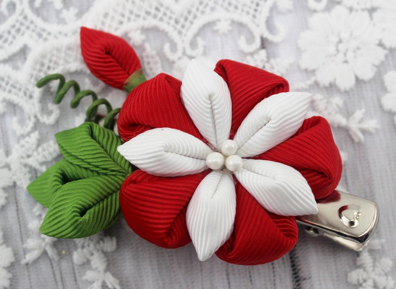 Kanzashi Flowers Hair Clip/japanese Hair Accessories/oriental Etsy