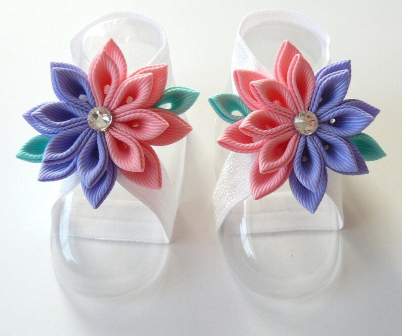 Baby Headband and Baby Barefoot Sandals. Baby Shoes. Baby Etsy