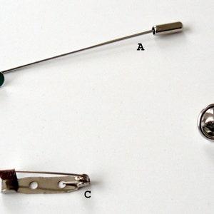 Men's Flower Lapel Pin. Kanzashi fabric flower brooch . Kanzashi flower lapel pin. Boutonniere lapel pin. Handmade Wedding Boutonniere. image 3