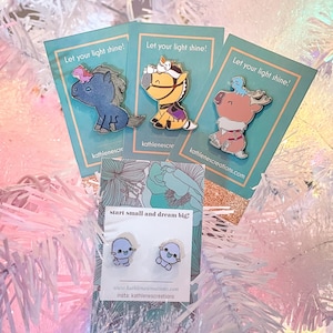Pin de Nokk y Bruni, amigos de Frozen, pin de Snowgies, pin inspirado en Frozen, pin de fantasía, Nokk de Frozen