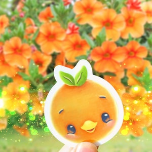 Orange Bird Vinyl Sticker, Disney Orange Bird, Tropical Bird