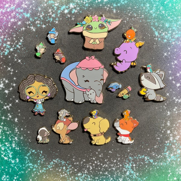Fantasy Pins, Enamel Pins, Chibi, Kawaii
