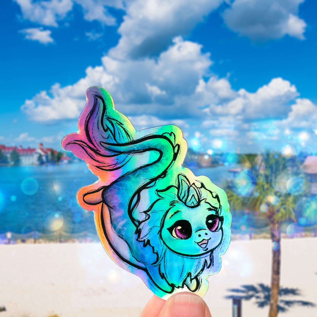 3d Sticker Raya The Last Dragon Holographic Sticker, Raya and the Last Dragon Inspired ...