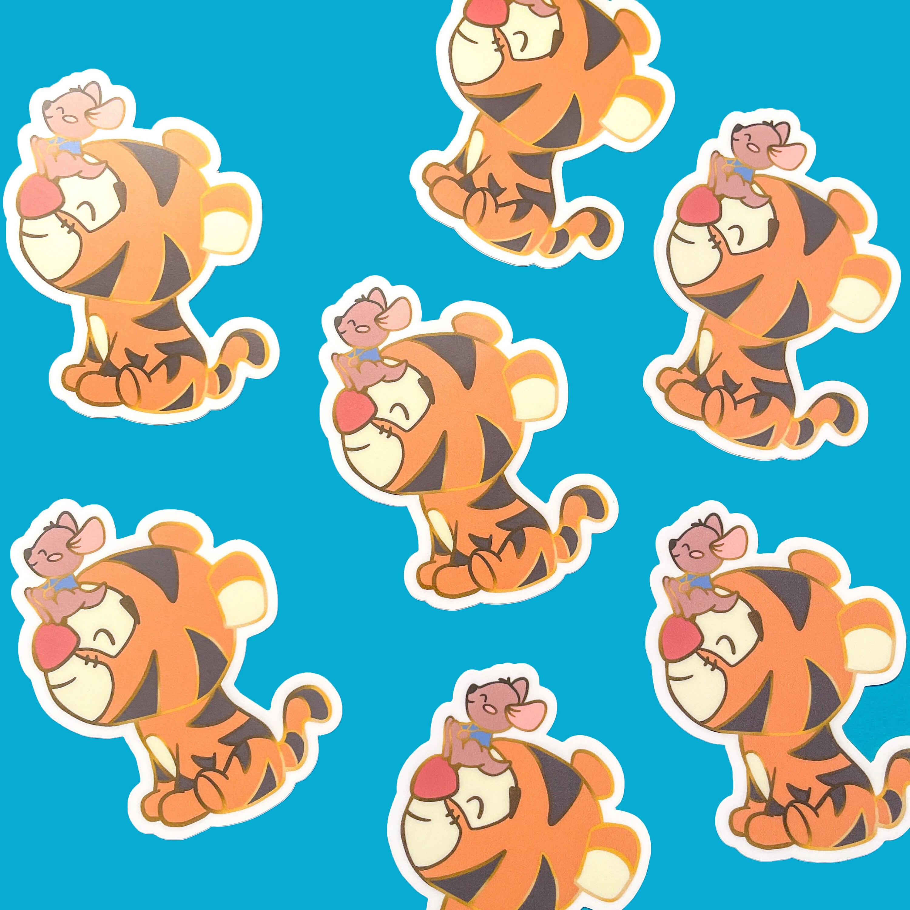 Tigger Ruck Em Tiggerrific Day Vinyl Sticker, Tigger and Roo Inspired - Etsy