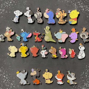Buddies Pins, Sidekick pins, Chibi animals, Kawaii animal pins