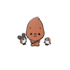 Chewie Pin, Porgies Mini Pins, Space Enamel Pin, Gift for Her, Gift for Him