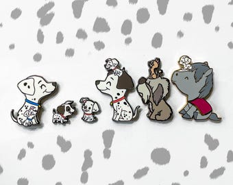 ダルメシアンピン、ちび犬ピン、かわいい犬ピン、キャプテン、ティッブス軍曹、大佐ピン