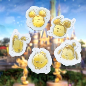 Fab Five 50th Celebration World Inspired Golden Statue Stickers