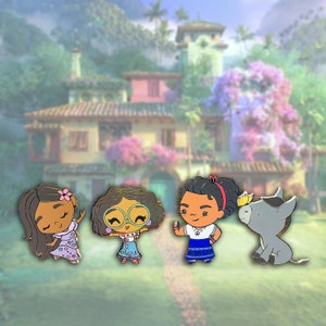 Encanto Sisters Pins, Fantasy Pins, Isabela, Luisa, Mirabel