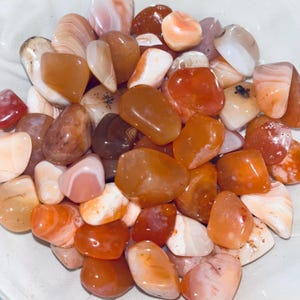 Peach Botswana Agate Tumbled Stone - Apricot Agate Tumbled Stones