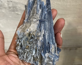 Large Blue Kyanite in Quartz Specimen