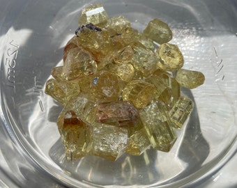 Golden Yellow Apatite Gemstones