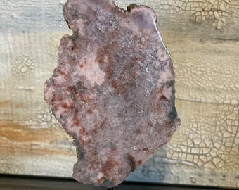 Pink Amethyst on stand