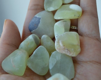 Small Tumbled Prehnite Stones