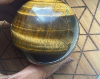 Tigers Eye Sphere for Manifestation and Personal Power