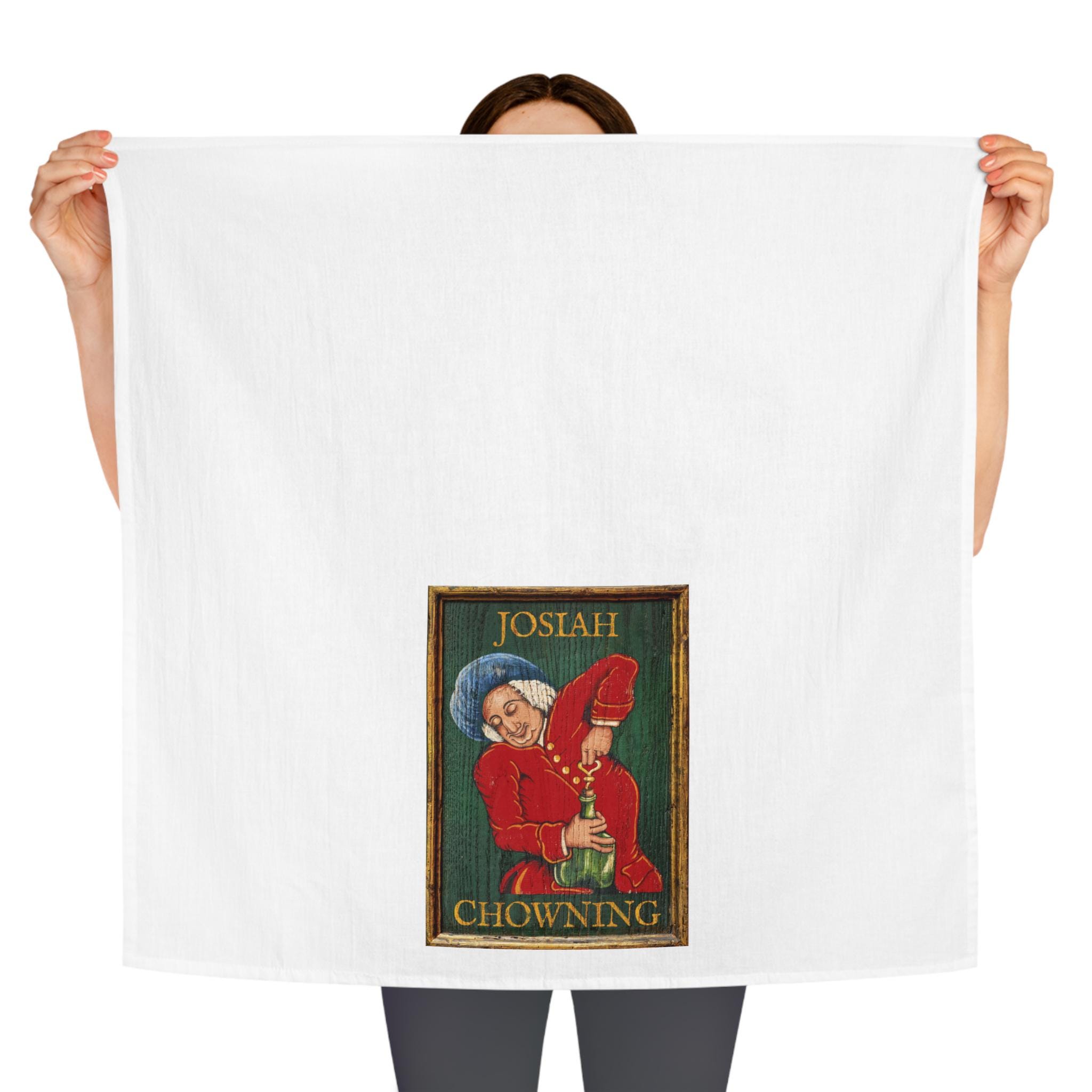 Vintage Tavern Sign Tea Towel, Williamsburg Kitchen Decor, Josiah Chowning Art, Dish Towel, Home Gift, Hostess Present