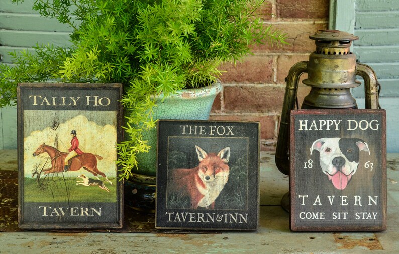 Rustic Animal Sign Dog Portrait, Custom Signs, Rustic Paintings, Folk Art, Wall Art ...