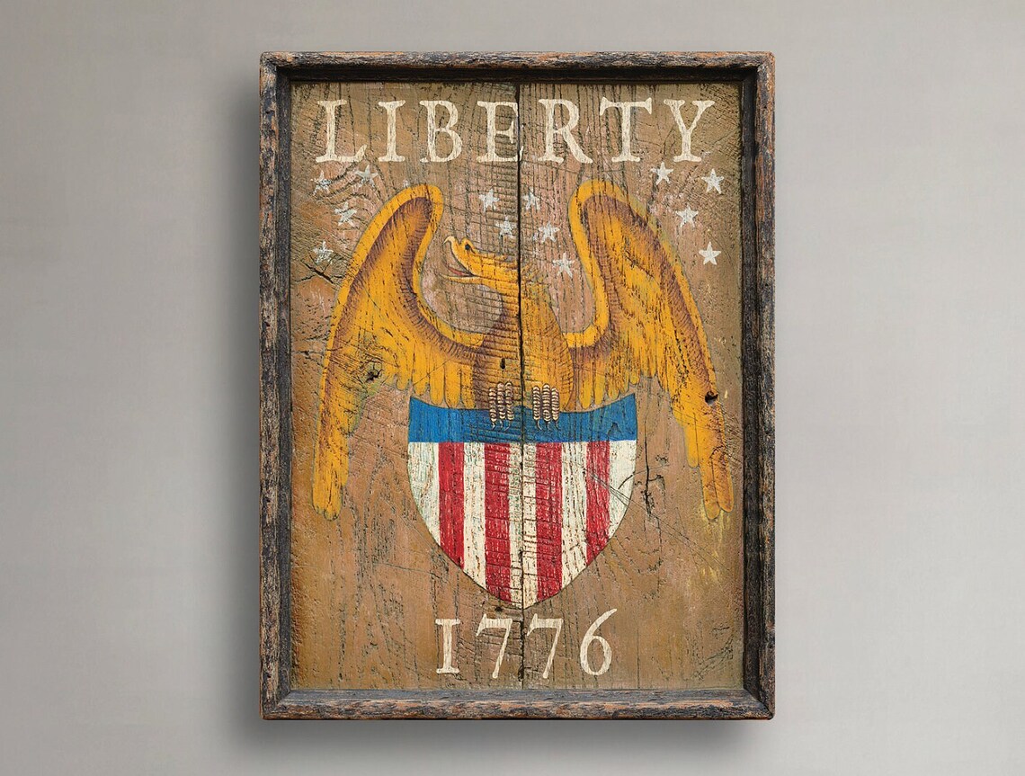 Liberty 1776 Tavern Sign Colonial Art Pub Sign Tavern Antique Primitive ...