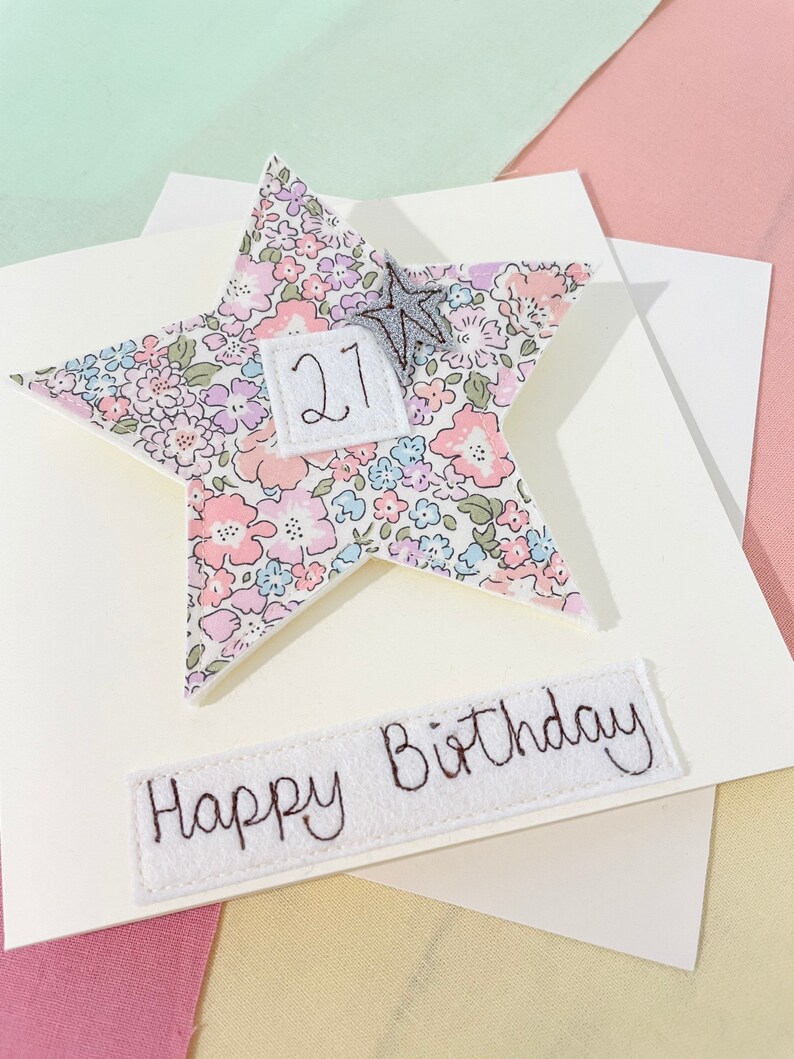 Birthday Liberty Star Badge Card image 5