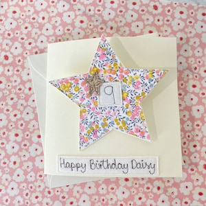 Birthday Liberty Star Badge Card image 3