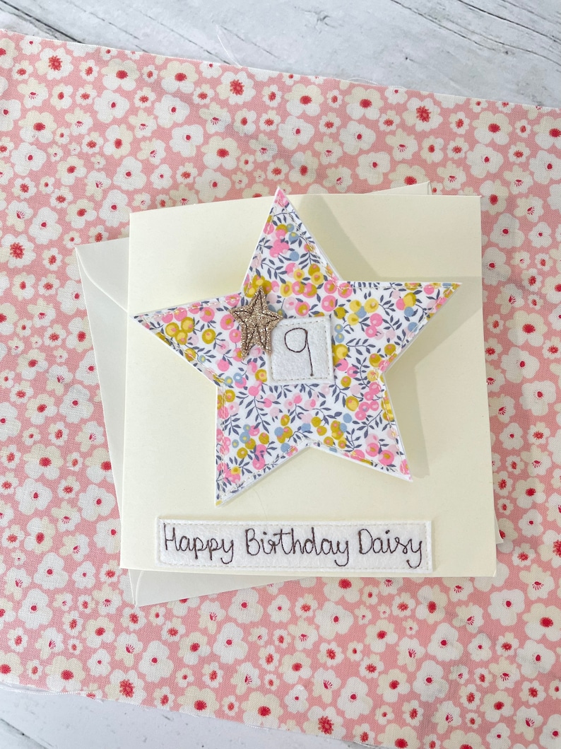 Birthday Liberty Star Badge Card image 3