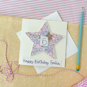 Birthday Liberty Star Badge Card image 2