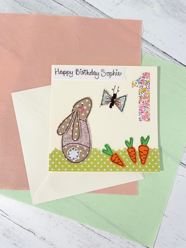 Peter Rabbit Embroidered Birthday Card - Etsy UK
