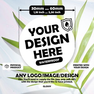 Waterproof Custom Round Adhesive Labels circle Labels Round Logo Labels Round Product Labels ...