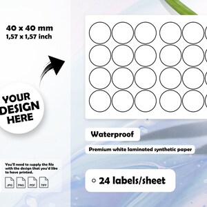 Waterproof Custom Round Adhesive Labels circle Labels Round Logo Labels Round Product Labels ...