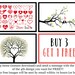 Red Heart Wedding Tree, Wedding Invitation, Printable Card, Wedding ...