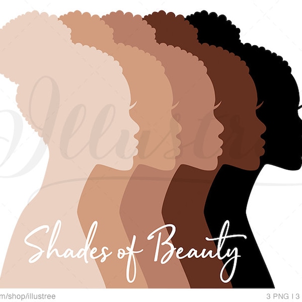 Black Women SVG: woman of color, Afro Beauty Fashion Illustration (vector eps, PNG, JPG)