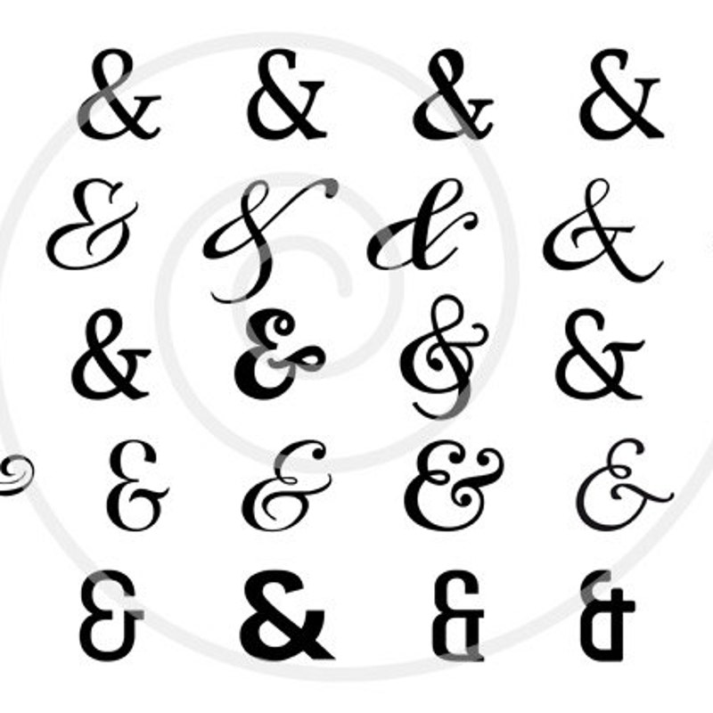 Ampersand Sign - Etsy