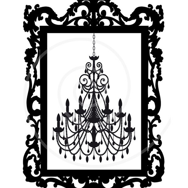 Chandelier Printable - Etsy