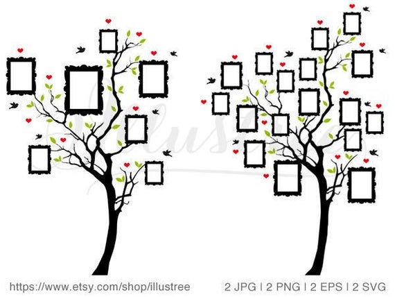 Vintage Family Tree Clip Art