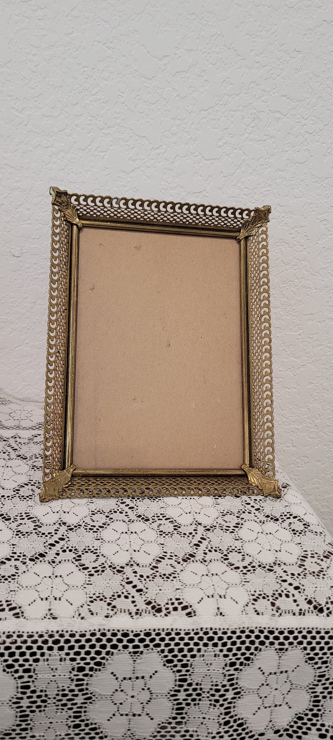 Vintage Metal Picture Frame 5x7. Gr Box/y Etsy