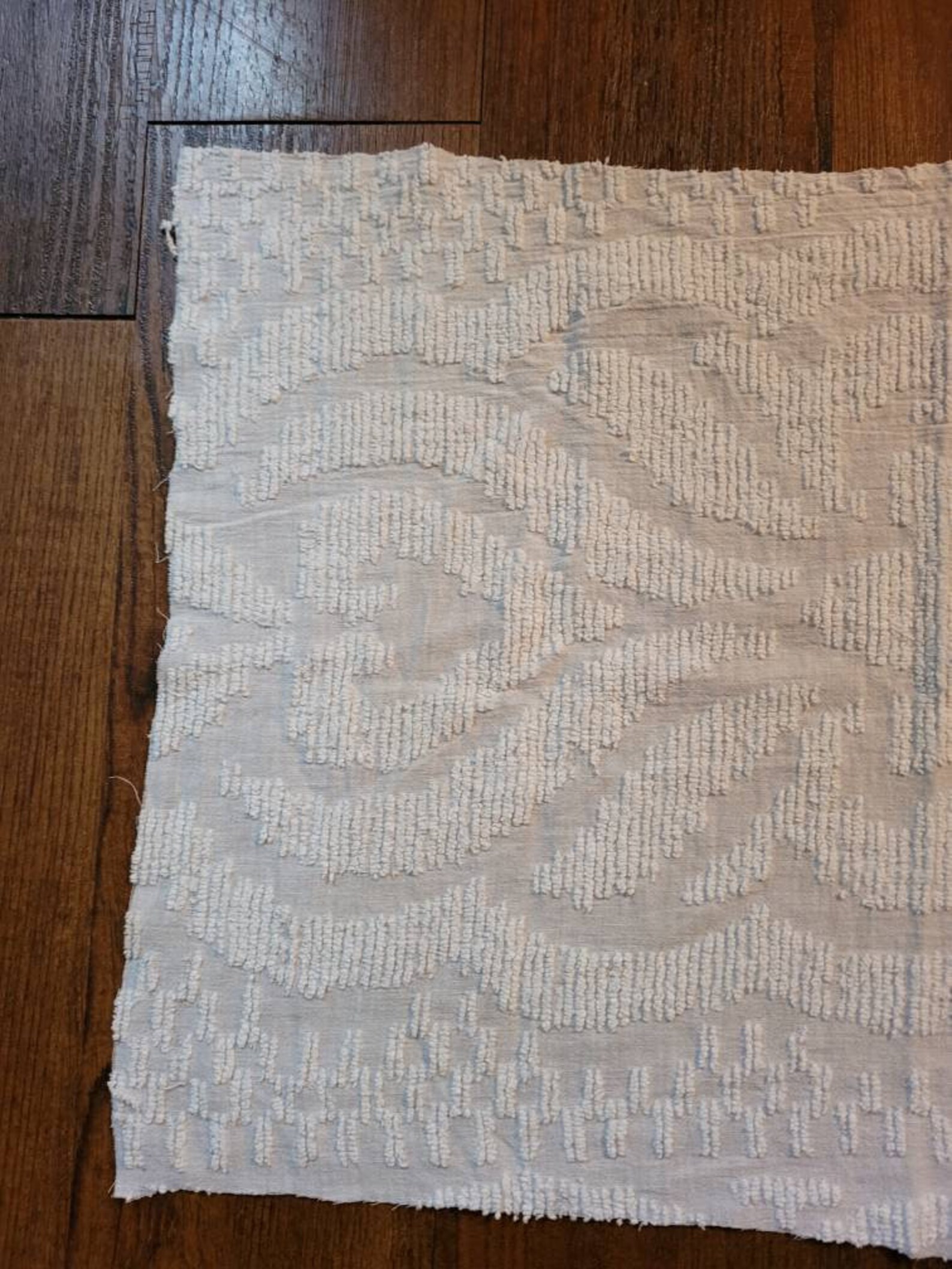 Vintage White Chenille Fabric Bedspread Chenille Fabric Etsy