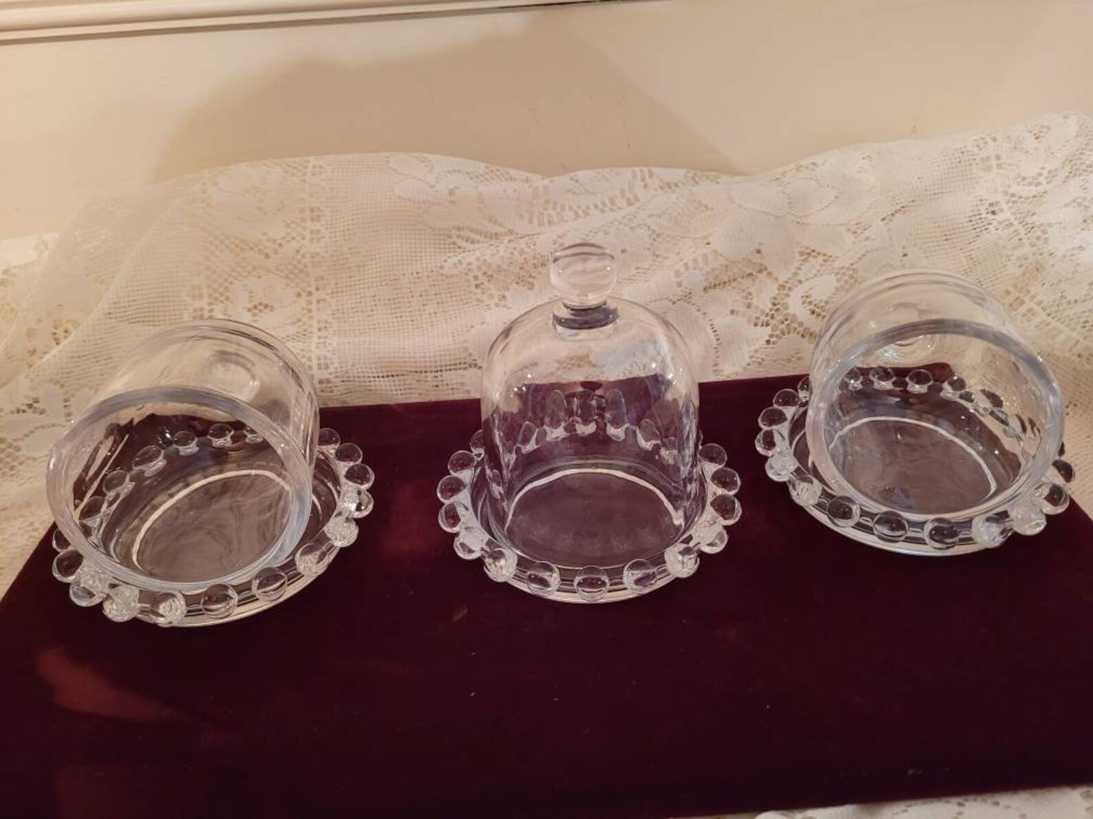 Candlewick Individual Butter Dish with Dome Etsy