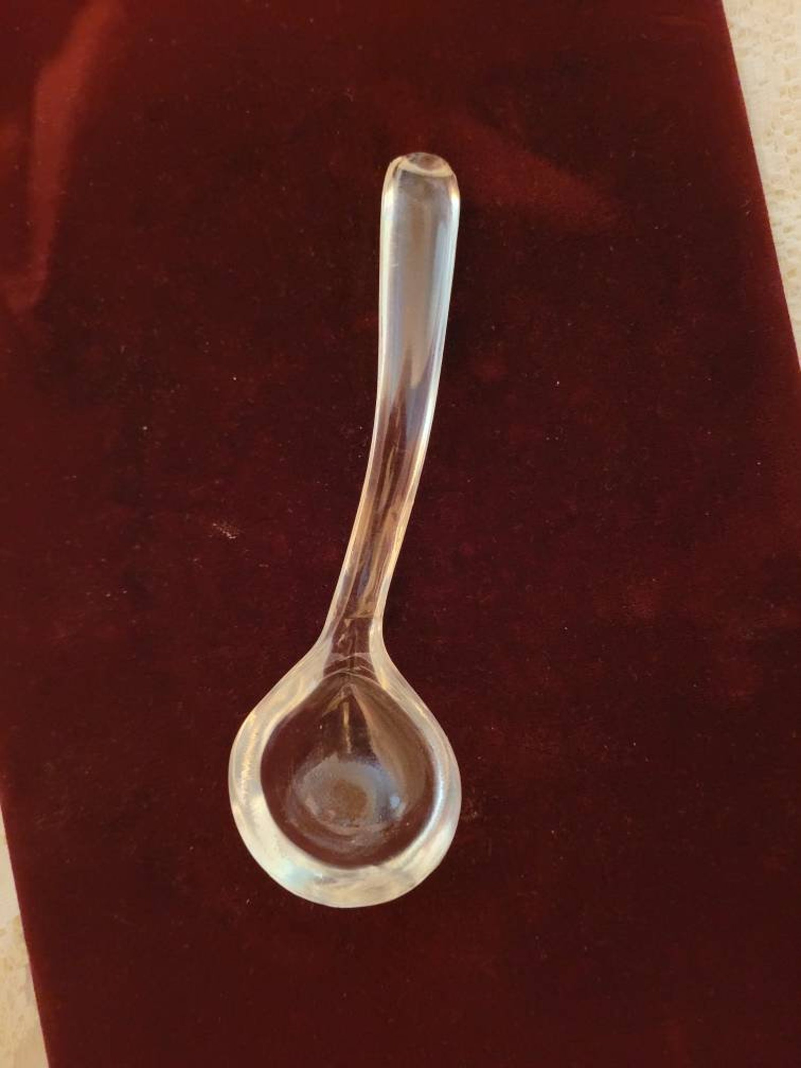 Vintage Small Clear Glass Ladle Etsy