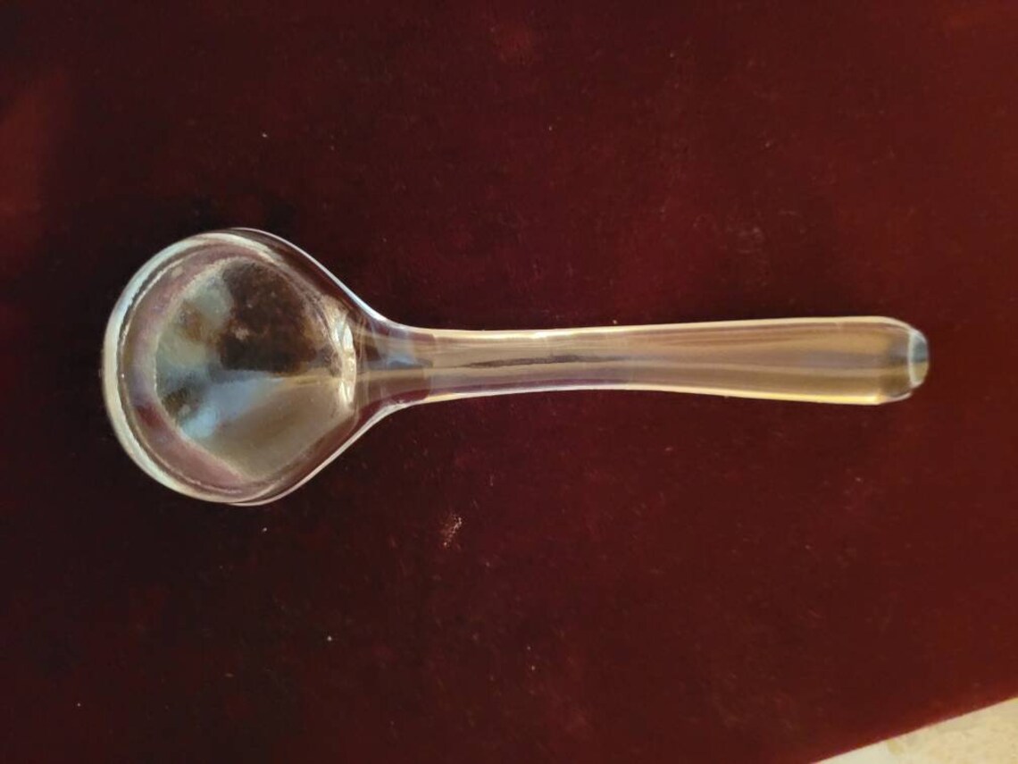 Vintage Small Clear Glass Ladle Etsy