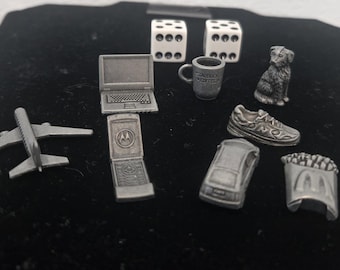 Set of Metal Tokens Monopoly Here and Now Board Game Limited Edition
