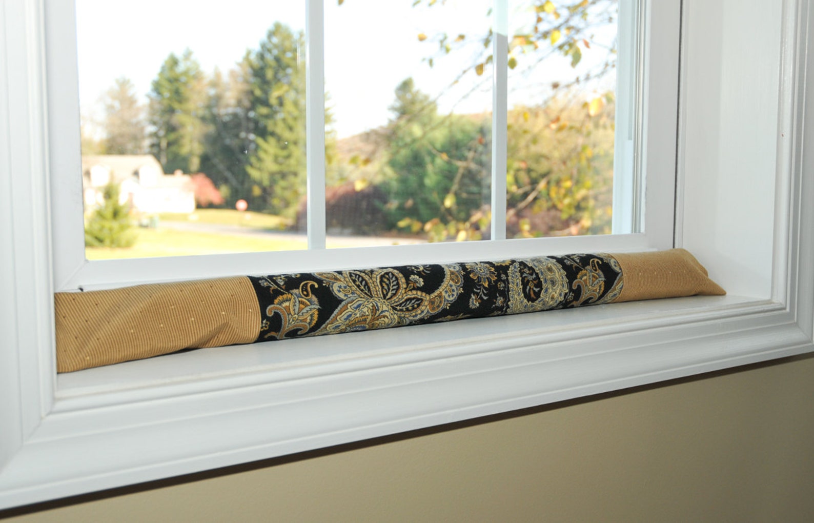 Window draft stopper paisley home decor 30 guard Etsy