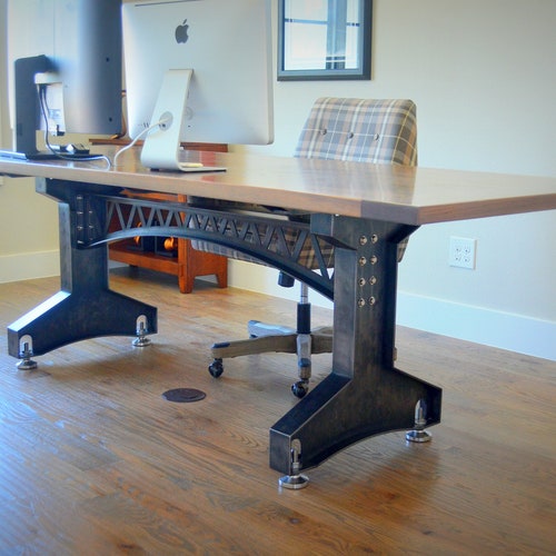 DA Bridge Desk Industrial Desk Twin 