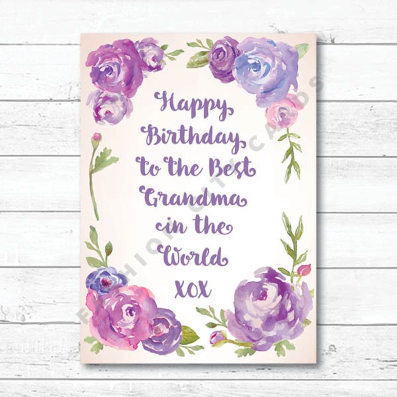 grandma birthday card