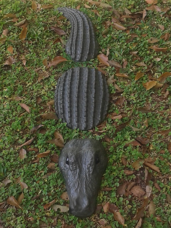 3pc Alligator Statue 32 inches