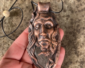 Forest Spirit Copper Electroformed Pendant