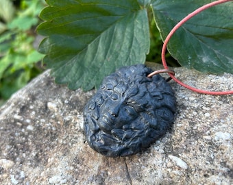 Ceramic clay nature goddess pendant