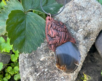 Nature Goddess Necklace with agate