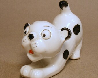 Vintage German Spotted Bonzo Dog Figurine