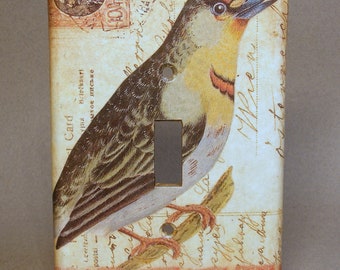 Dark Bird Single Light Switch Wall Plate #2